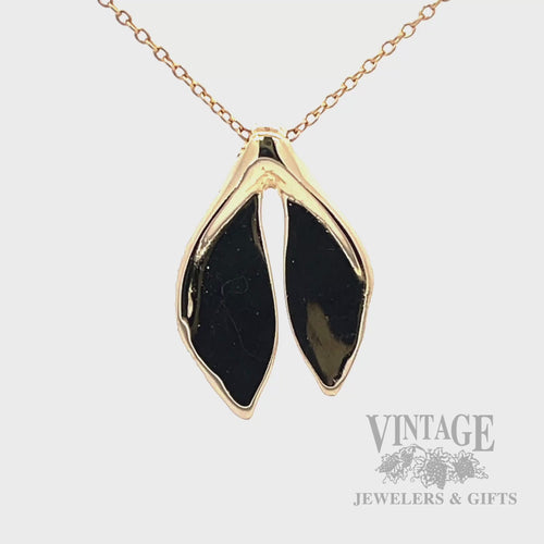 Tiffany & Co. Elsa Peretti Whale Tail 18K Gold 17.5" Necklace video