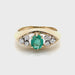 Oval emerald and diamond 14ky gold ring video