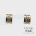 18k yellow gold and diamond earrings with French back video