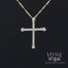 Byzantine style 14ky gold and diamond cross necklace video