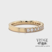 Diamond 14ky gold ring stacker video