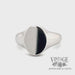 Polished finish 14k white gold oval signet ring video