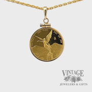 2021 Mexican Gold coin in pendant bezel video