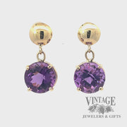 Amethyst 14k drop earrings video