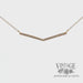 14k yellow gold and diamond accent chevron bar necklace video