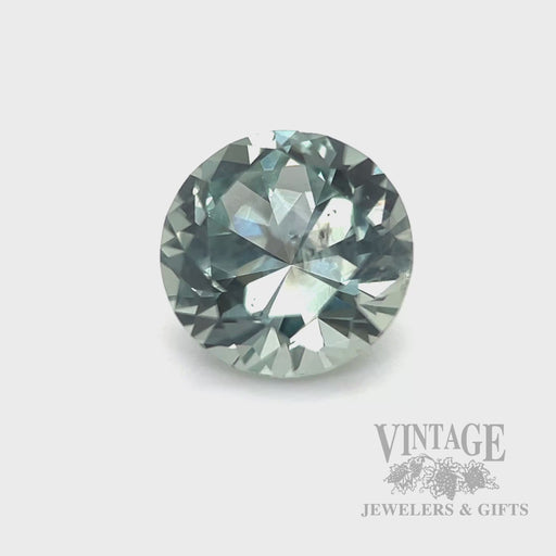 1.93 Carat Natural Montana (Green-Blue) Round Cut Sapphire Video