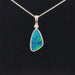 Black opal 14k white gold pendant video