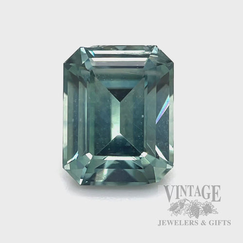 3.43 Carat Natural Montana Cushion Cut Teal Sapphire Video