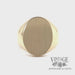 Oval large 14k solid gold signet ring video