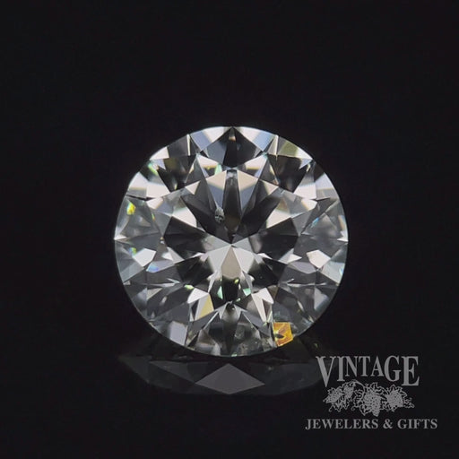 1.28 carat, Round brilliant, K color, SI2 clarity, natural diamond, GIA Graded