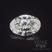 1 Carat Oval Cut GIA, H Color, I1 clarity, Natural Diamond Video