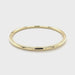 Classic 14ky gold polished hinged bangle bracelet, video