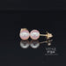 6mm Akoya pearl 14ky gold stud earrings video