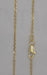Picture of 14 karat yellow gold solid 1.45 mm diamond cut cable chain with lobster clasp.