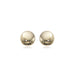 14 karat yellow gold 5 mm flat ball stud earrings