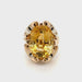 Revolving video of 14 karat yellow gold oval golden citrine belcher style ring