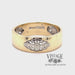 Lace pattern inlay 14ky gold ring video