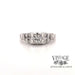 Revolving video of Vintage solitaire 18k white gold .20ct diamond ring