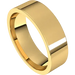 6 mm flat light comfort fit 14ky gold ring band