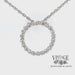 Revolving video of Classic 14 karat white gold .50 carat total weight diamond circlet necklace
