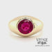 Revolving video of Ostby & Barton 10 karat yellow gold synthetic ruby ring