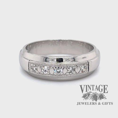 Vintage Platinum diamond ring video