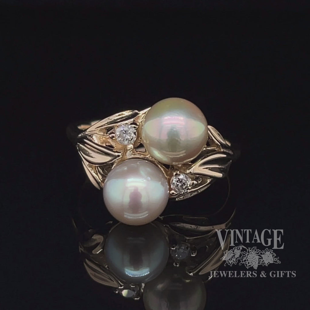 Antique Mother Of Pearl Ring With Gold Plating 219891 at Rs 155/piece in  Mumbai