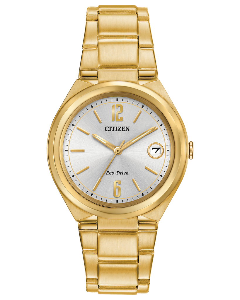 Ladies Citizen gold tone bracelet Silver tone dial watch