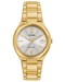 Ladies Citizen gold tone bracelet watch with date and silver tone dial
