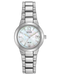 Ladies Mother-of-pearl dial stainless steel Citizen Eco Drive bracelet watch with date