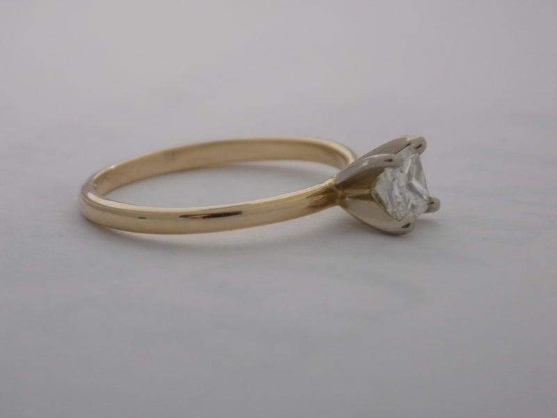 .60 Carat princess cut diamond solitaire