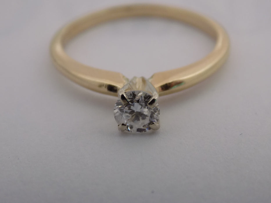 .27 carat Old European cut diamond solitaire ring