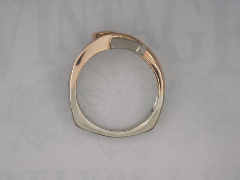 Diamond bypass style ring