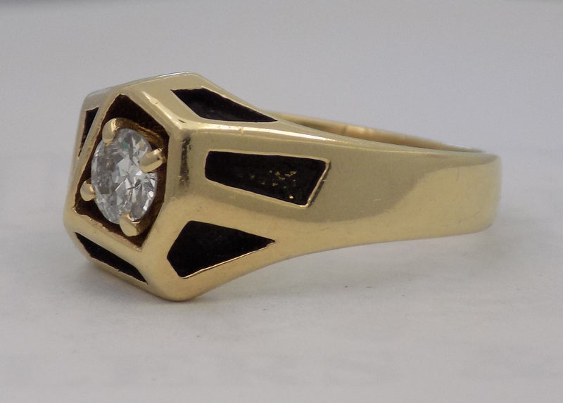 .50 carat solitaire abstract diamond ring