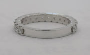 14 karat white gold 1.02 carat diamond band
