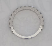 14 karat white gold 1.02 carat diamond band