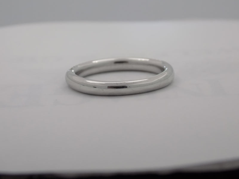 White gold diamond pave band