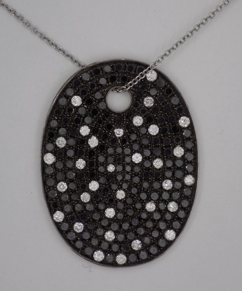 White gold "Midnight Sky" diamond medallion