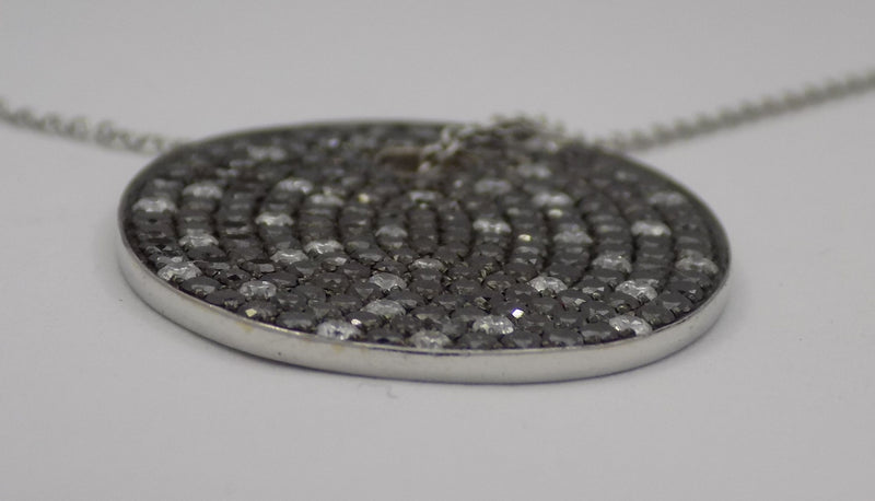 White gold "Midnight Sky" diamond medallion