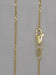 14k yellow gold 16" .95 mm solid diamond cut cable chain with lobster clasp