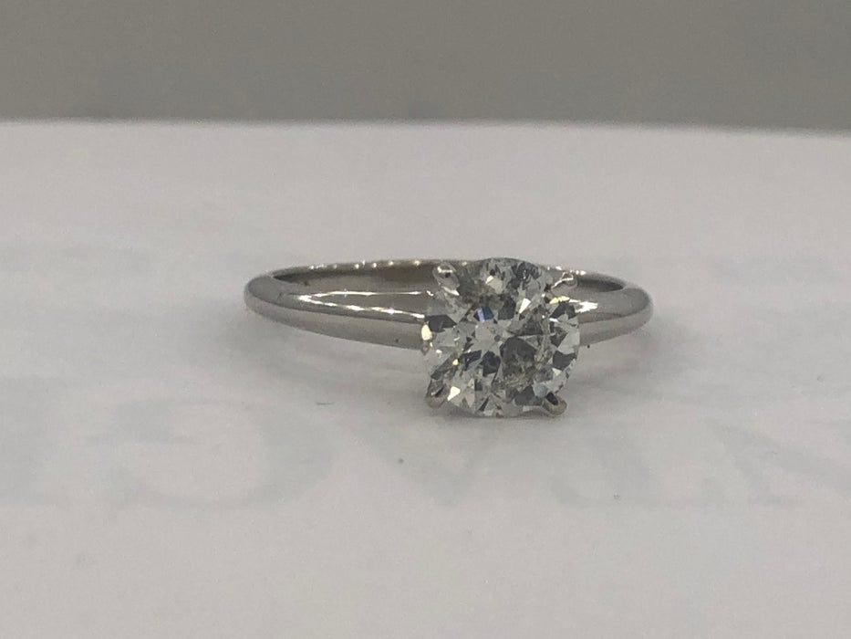 1.17 carat round diamond solitaire ring