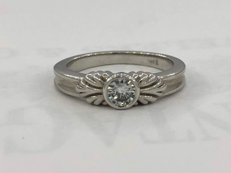 .34 carat white gold diamond solitaire ring