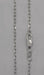18" 14k white gold 1.65 mm cable chain