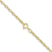 14 karat yellow gold 18" 1.35 mm  loose rope chain with spring ring clasp