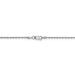 14 karat white gold 18" 1.5 mm, medium size, loose rope chain with lobster clasp