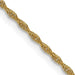14 karat yellow gold 20" 1.5 mm, medium size, loose rope chain with lobster clasp