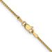 14 karat yellow gold flexible 1.25 mm, medium weight, spiga chain, also known as wheat chain, with lobster clasp.