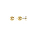 Picture of 14 karat yellow gold 7 mm ball stud earrings.