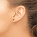 14 karat white gold Citrine 5mm stud Earrings