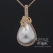 Mabe' pearl and diamond 14ky gold pendant video